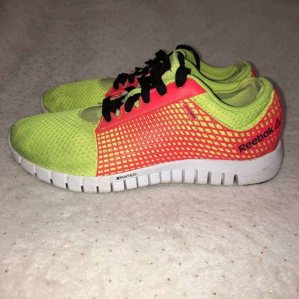 Reebok Z-quick Nano-web Neon Yellow  Running Shoe Sneaker Women Size 8 V60320
